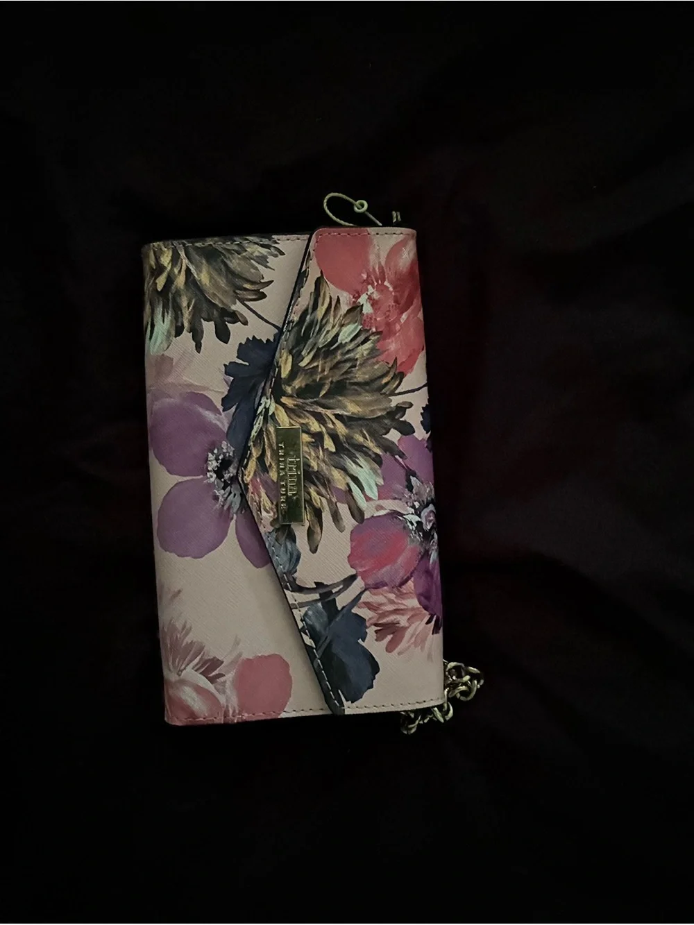 Trina Turk Floral Print Wallet Crossbody - Pink, Blue, Purple